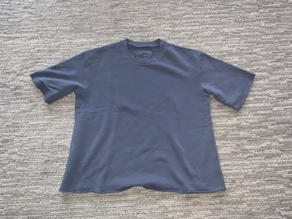 Frank & Eileen Oversized Sweatshirt Tee in Teal Blue Size XS